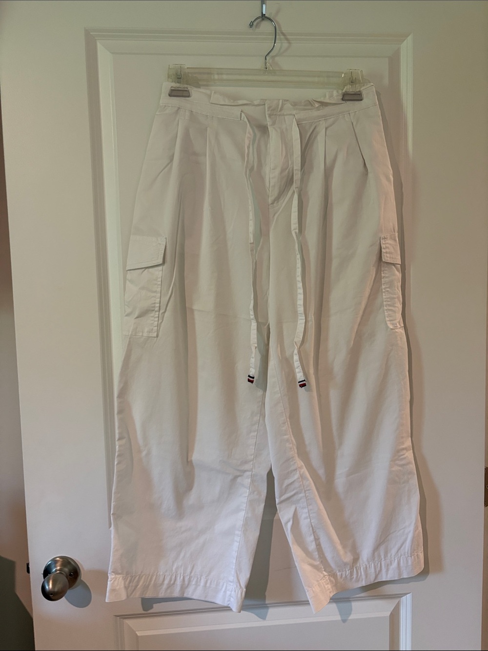 Tommy Hilfiger White woman’s Cargo Drawstring Trousers